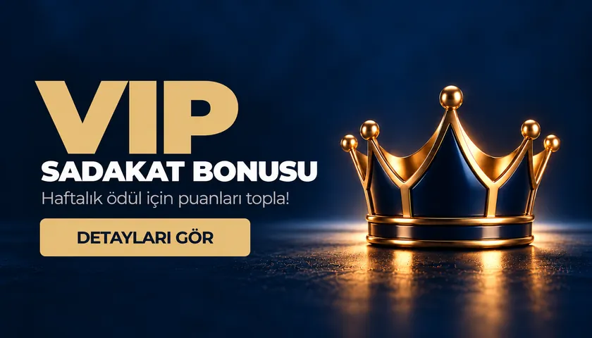 «VIP SADAKAT BONUS» kartı, Savoybetting promosyon sayfası, 9 Ekim 2026 Savoybetting VIP sadakat bonusu görseli: altın taç